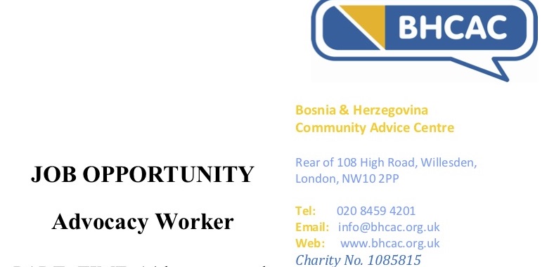 Job Opportunity Advocacy Worker Bosnia Uk Network Job Opportunity Advocacy Worker Bosnia Uk Network