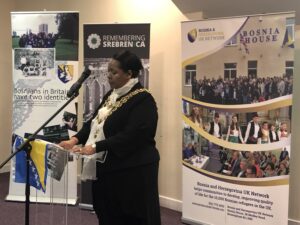 MAYOR YVONNE MOSQUITO AND "REMEMBERING SREBRENICA" AT THE BOSNIAN HOUSE IN BIRMINGHAM IMG 1785 1 300x225