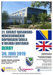 INVITATION AND PROGRAM FOR THE 21ST MEETING OF BH ADDITIONAL SCHOOLS IN THE UK 21. Susret Bh Dopunskih Skola U UK 211x300