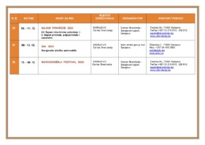 CALENDAR OF FAIRS AND EVENTS IN BOSNIA AND HERZEGOVINA 2020. 12 300x212