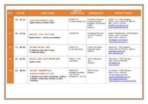 CALENDAR OF FAIRS AND EVENTS IN BOSNIA AND HERZEGOVINA 2020. 3 300x212