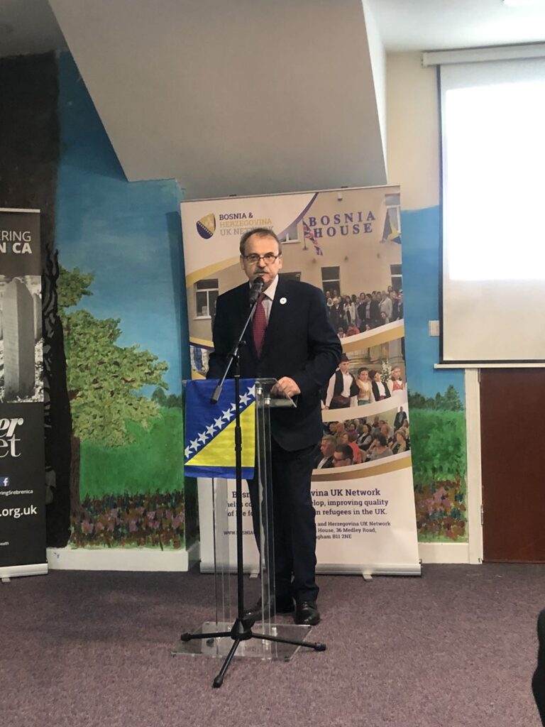 Formal dinner: Mayor Mohammed Azim and "Remembering Srebrenica" at Bosanska House in Birmingham Zaim Pa%C5%A1i%C4%87 Predsjednik BH UK Networka 768x1024