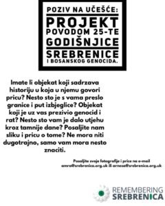 West Midlands: with your help, let's celebrate the 25th anniversary of the genocide in Srebrenica! Projekt Remembering Srebrenica 240x300