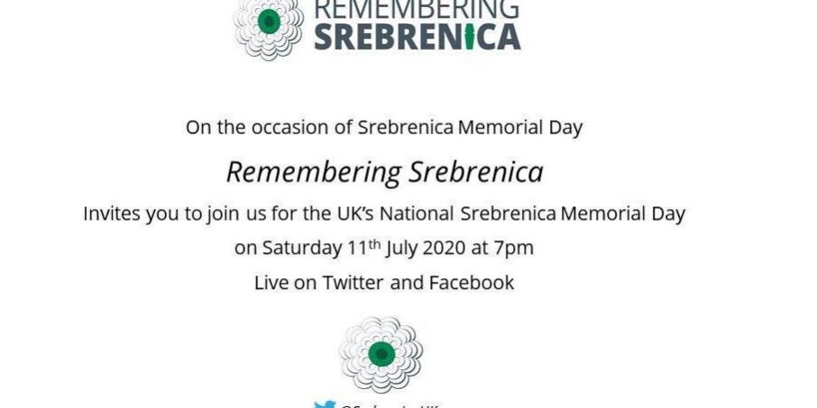 Online komemoracija invitation