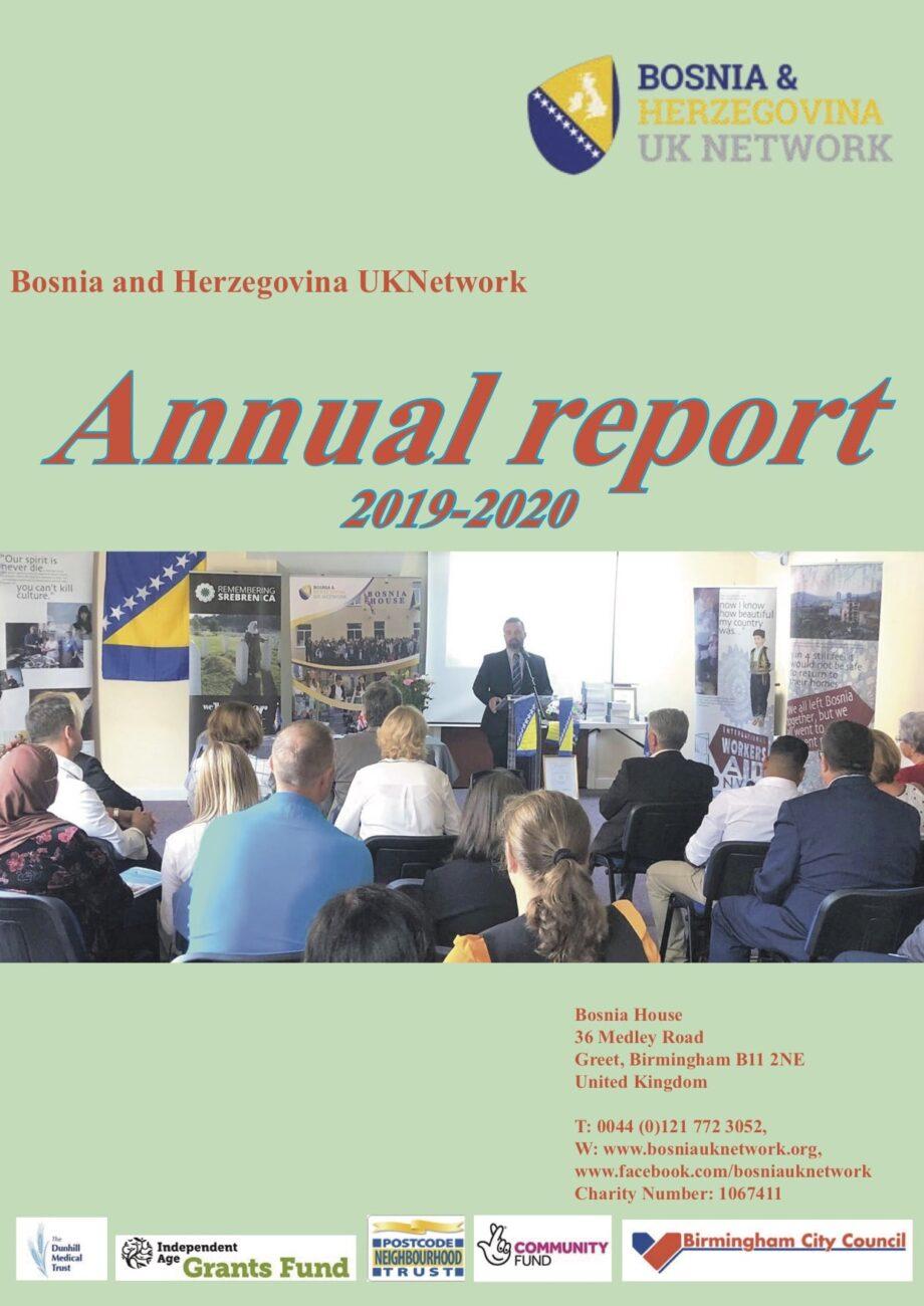 Bosnia and Herzegovina Annual report 2019-2020 Naslovna