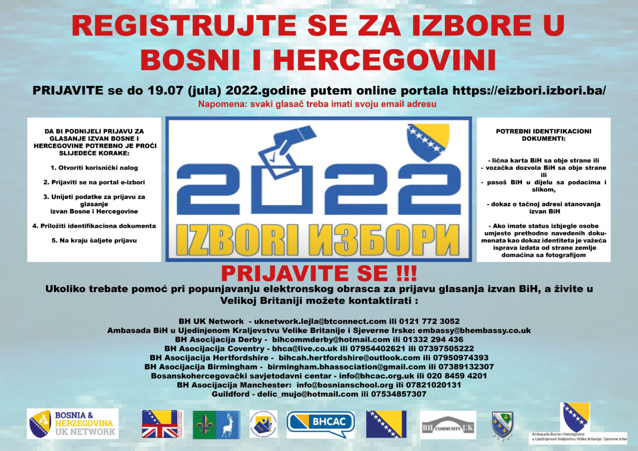 Elections in BiH 2022: For the future of Bosnia and Herzegovina! Izbori 2022 Leaflet 4