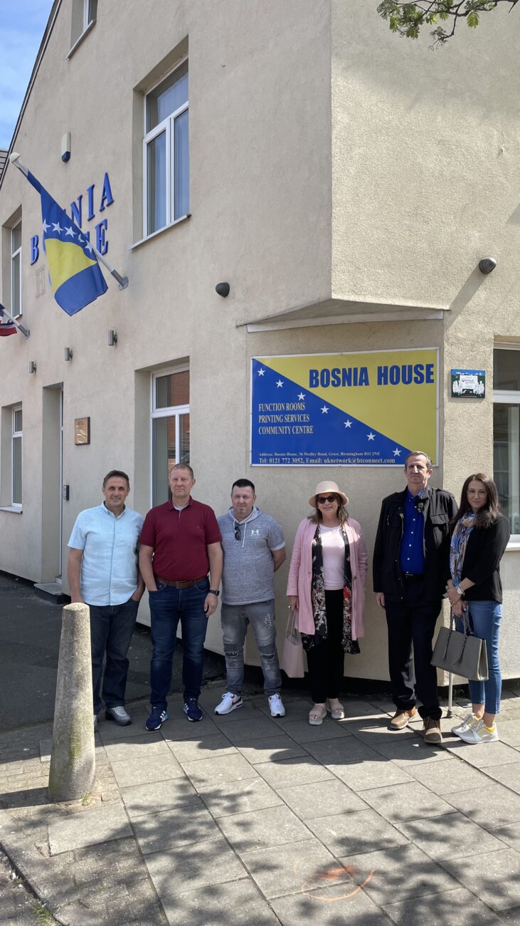Members of the Hertfordshire Bosnian Association at a meeting at the Bosnian House TempImagenwTw70